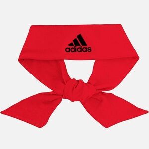 adidas Unisex Alphaskin Tie Headband red